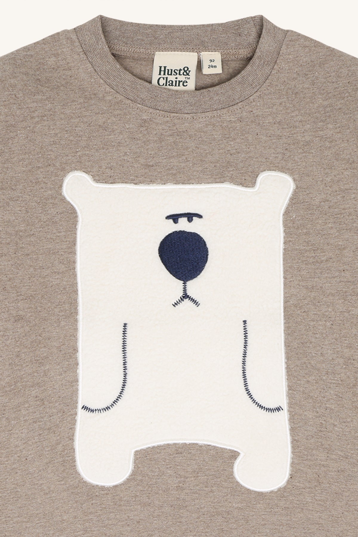 Hust & Claire / HCAnton Snowman T-shirt L/S / 3233 Kangaroo Melange