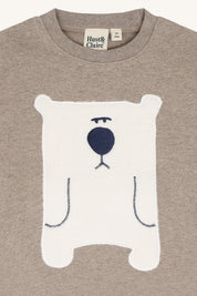 Hust & Claire / HCAnton Snowman T-shirt L/S / 3233 Kangaroo Melange