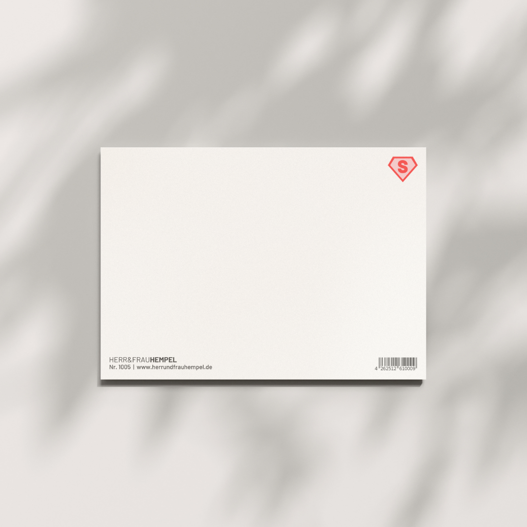 HERR&FRAUHEMPEL - Postkarte - SUPERMAMA