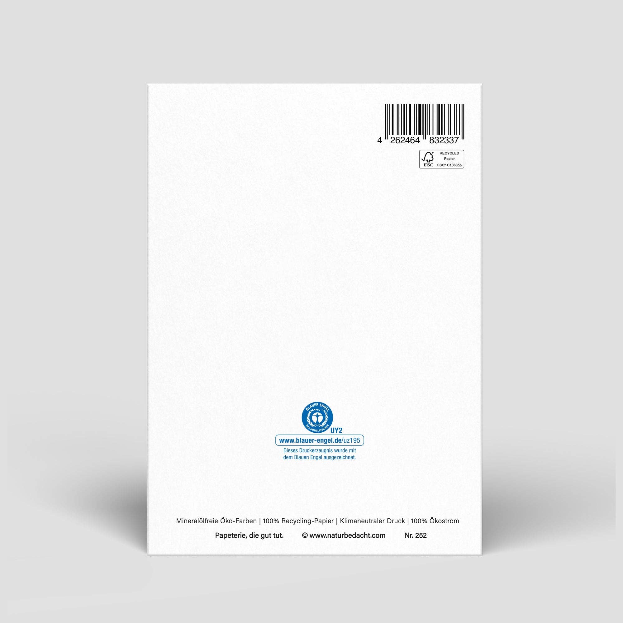 Naturbedacht - Klappkarte - Hochzeitskarte - Hand in Hand - Nr. 287
