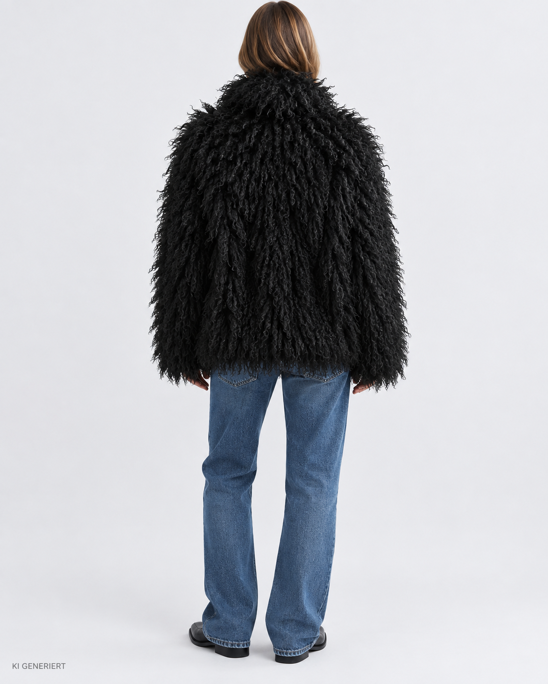Gina Tricot / Faux fur short jacket / Black (9000)