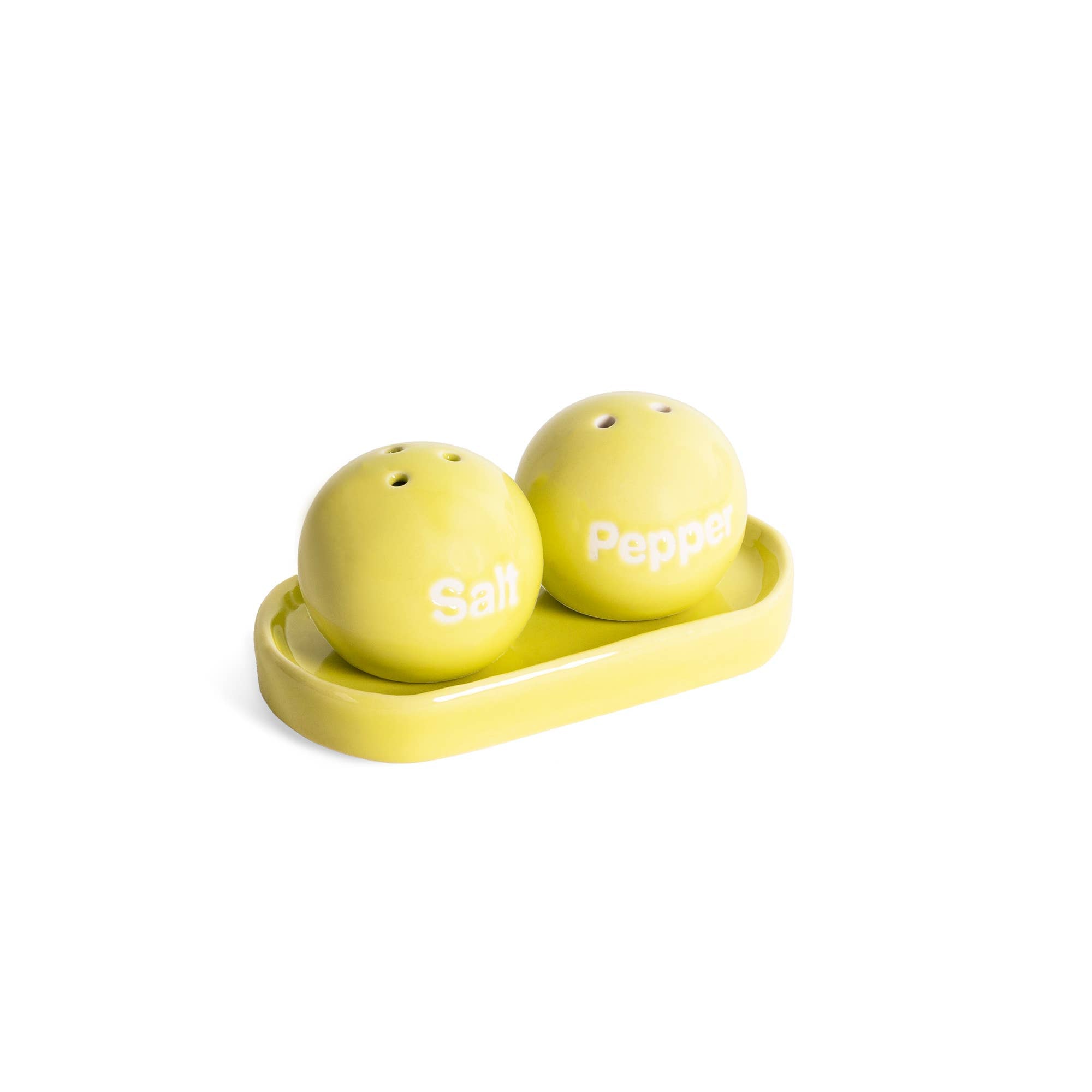 Helio Ferretti - Limettengrünes Ping-Pong-Salz- und Pfefferstreuer-Set HF