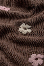 Hust & Claire / HCCharlotte Flowerboom Pullover / 3594 Toffee Melange