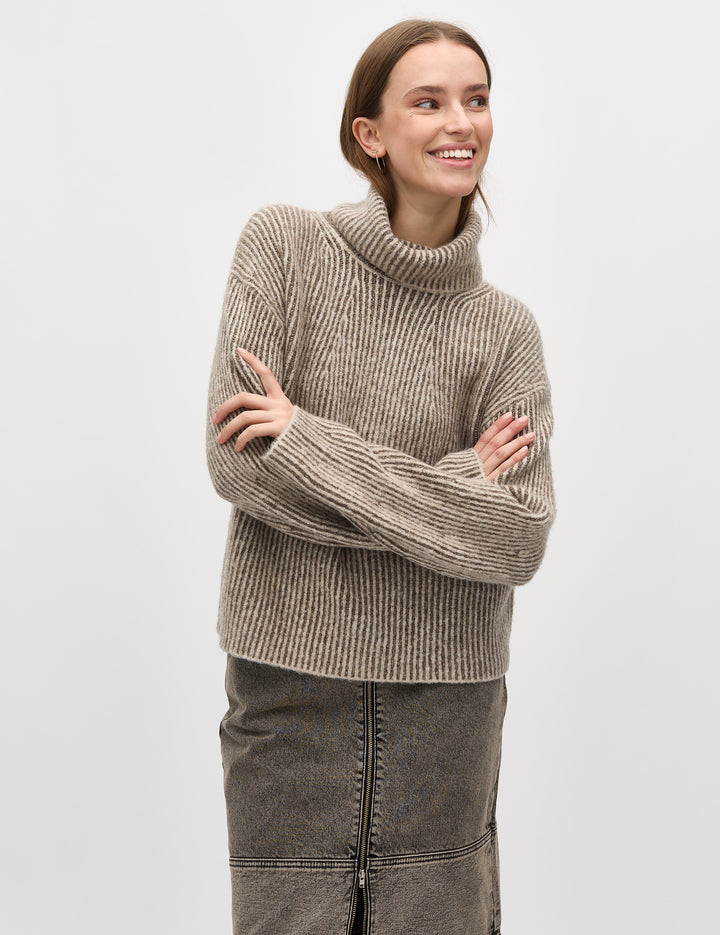 MbyM / Kemina-M Hevelyn / Taupe Oat Stripe