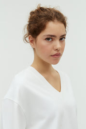 MbyM / Betsy - Emrys V-M Top / T-shirt / white