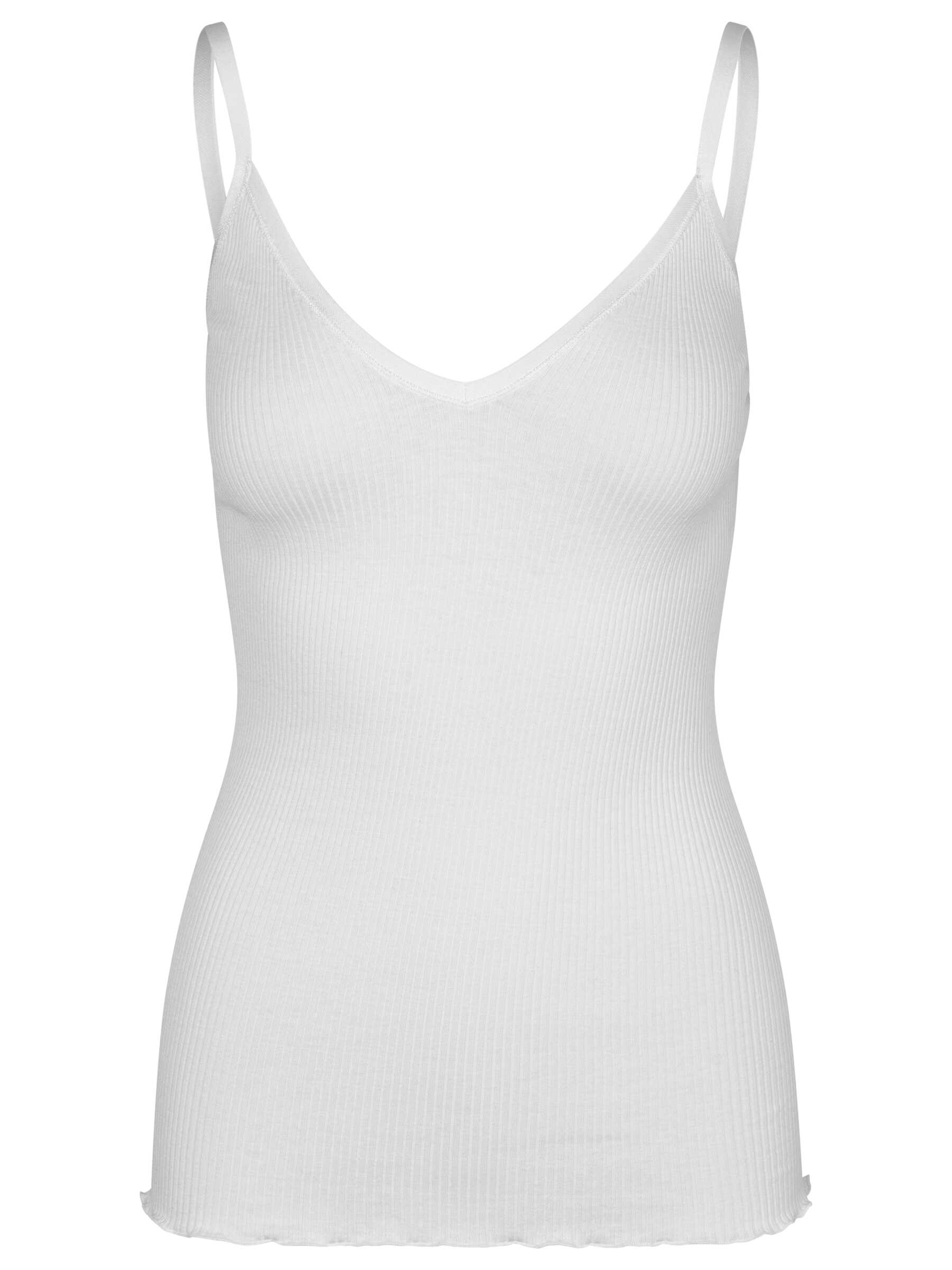 Rosemunde / Belle Silk Strap Top / New White