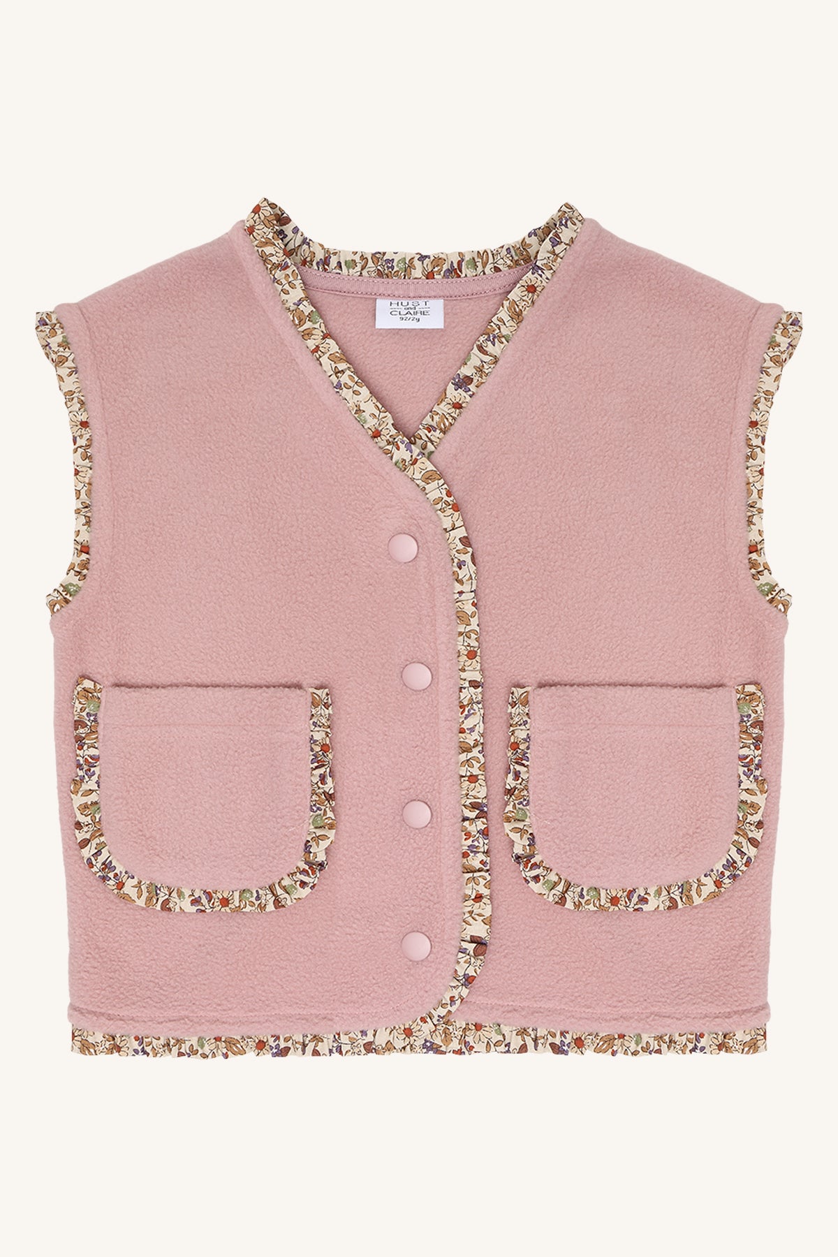 Hust & Claire / HCElla Fleece Vest Waistcoat / 3875 Heather