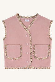 Hust & Claire / HCElla Fleece Vest Waistcoat / 3875 Heather