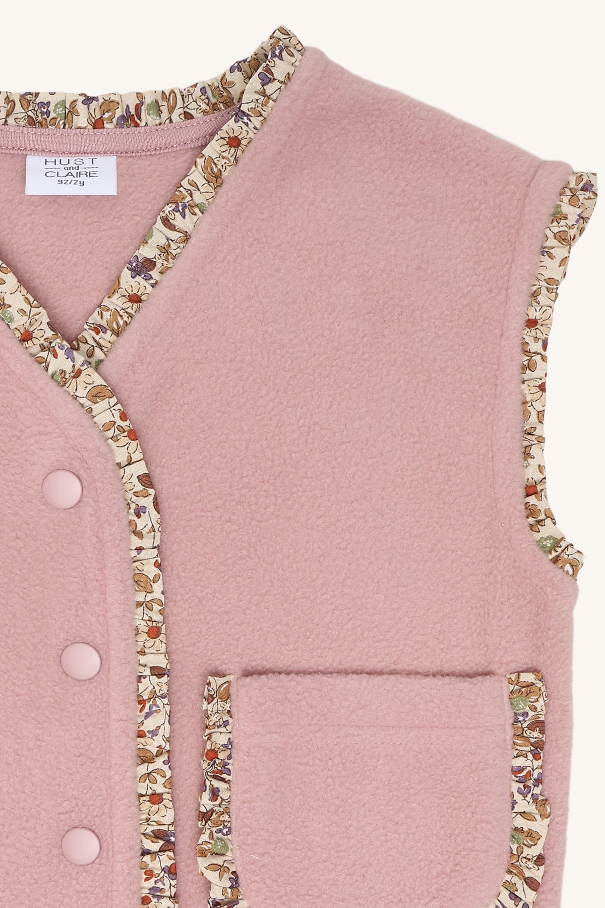 Hust & Claire / HCElla Fleece Vest Waistcoat / 3875 Heather
