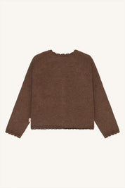 Hust & Claire / HCCilja Pointelle Cardigan / 3594 Toffee Melange
