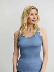 Rosemunde / RWBabette Silk SL U-neck Lace Top / infinity