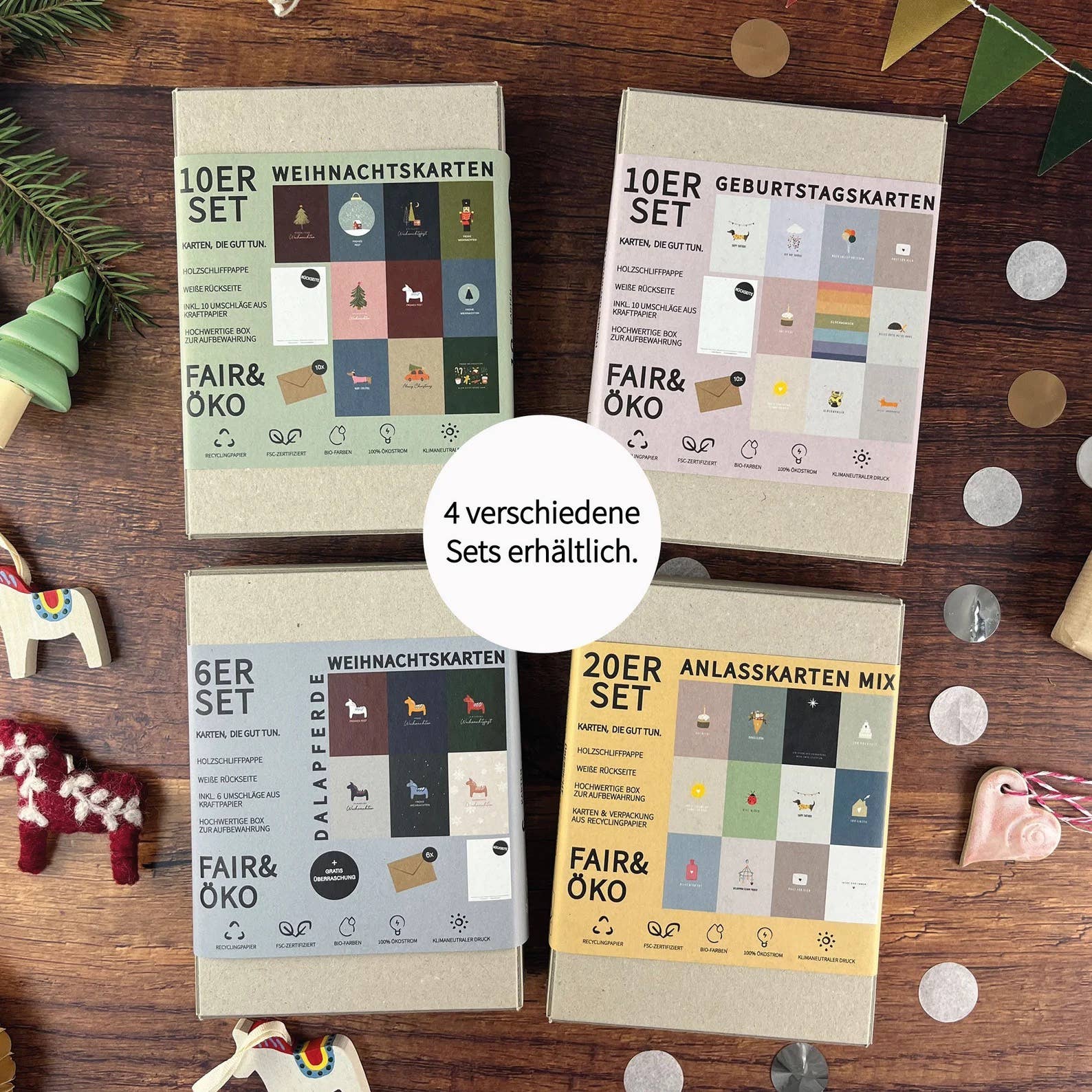Naturbedacht - Weihnachtskarte - Fair, Ökologisch Und Nachhaltig