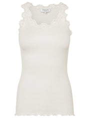 Rosemunde / RWBabette Silk SL U-neck Lace Top / ivory