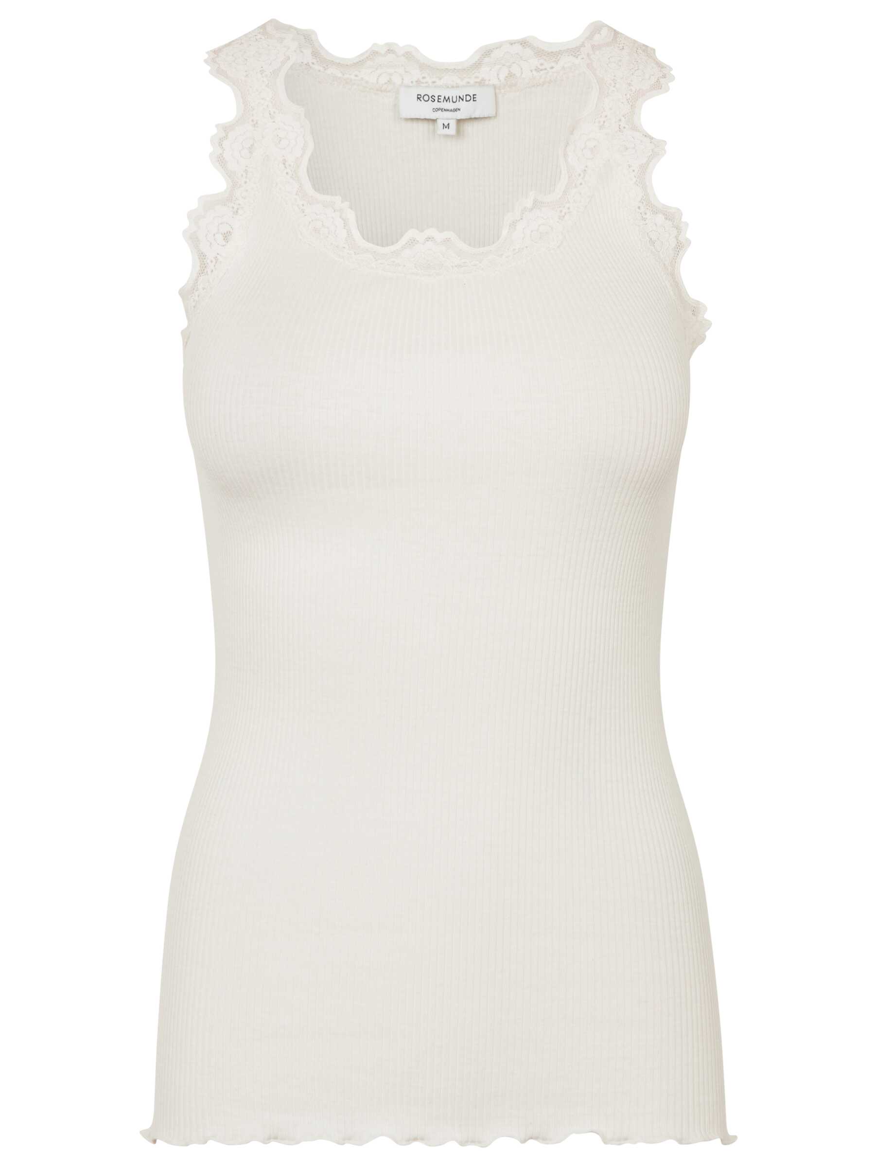 Rosemunde / RWBabette Silk SL U-neck Lace Top / ivory