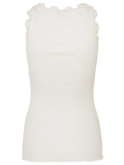 Rosemunde / RWBabette Silk SL U-neck Lace Top / ivory