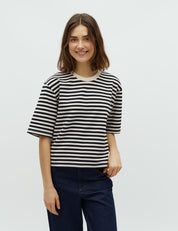 MbyM / Betsy Stripe - Emrys-M Top / T-shirt / Night Sky Sugar Stripe