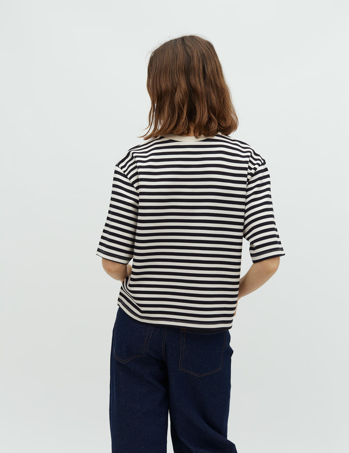 MbyM / Betsy Stripe - Emrys-M Top / T-shirt / Night Sky Sugar Stripe