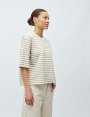 MbyM / Betsy Stripe - Emrys-M Top / T-shirt / Island Fossil Sugar Stripe
