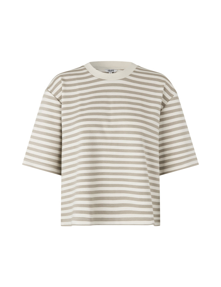 MbyM / Betsy Stripe - Emrys-M Top / T-shirt / Island Fossil Sugar Stripe