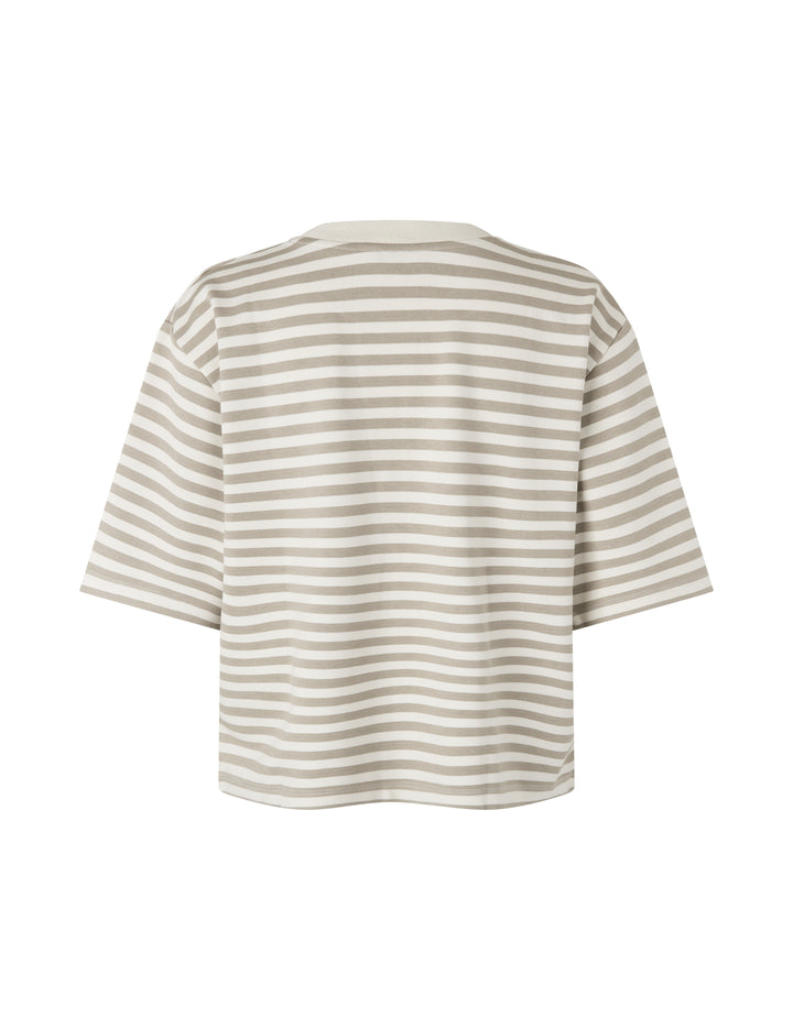 MbyM / Betsy Stripe - Emrys-M Top / T-shirt / Island Fossil Sugar Stripe