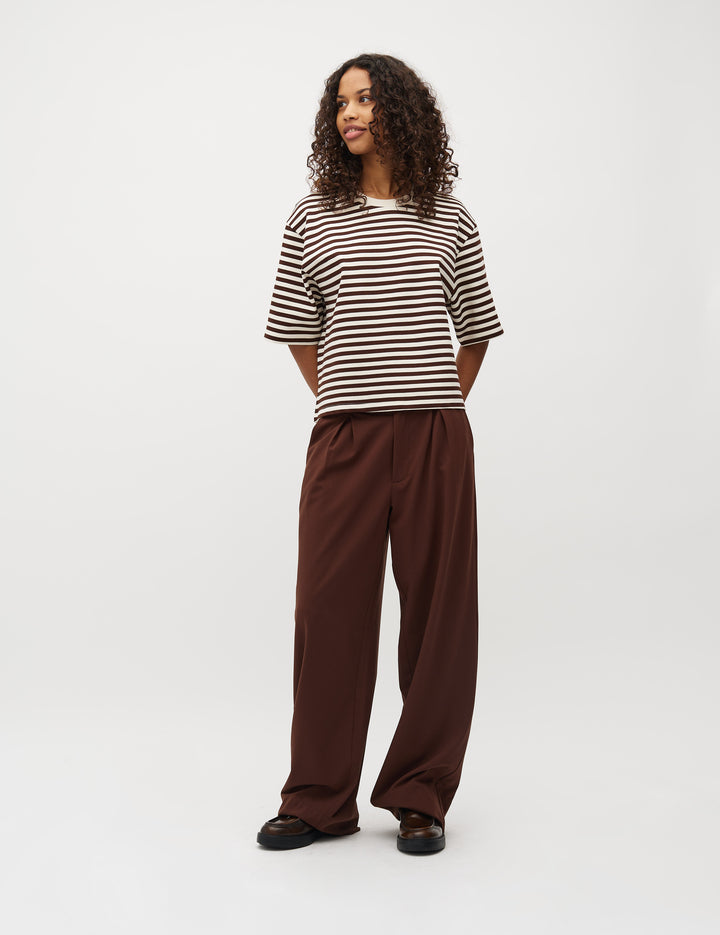 MbyM / Betsy Stripe Emrys-M Top / T-shirt / Java Sugar Stripe