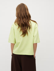 MbyM / Betsy Stripe Emrys-M Top / T-shirt / Sunny Lime Sugar Stripe