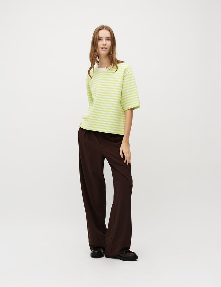MbyM / Betsy Stripe Emrys-M Top / T-shirt / Sunny Lime Sugar Stripe