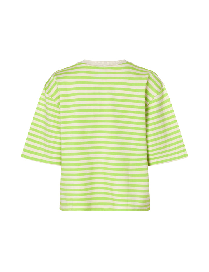 MbyM / Betsy Stripe Emrys-M Top / T-shirt / Sunny Lime Sugar Stripe
