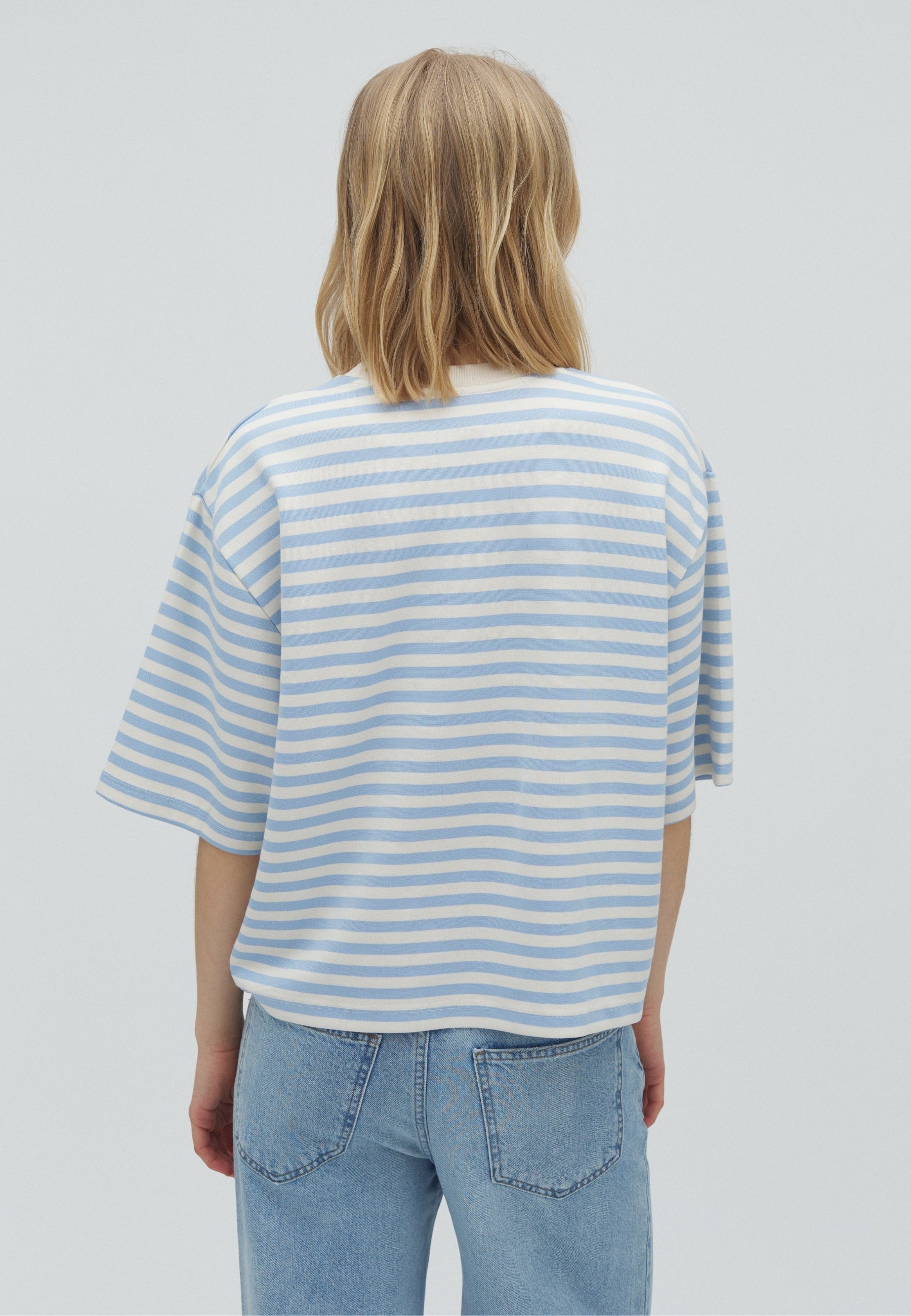 MbyM / Betsy Stripe - Emrys-M Top / T-shirt / Classic Blue Stripe