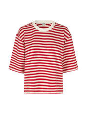 MbyM / Betsy Stripe - Emrys-M Top / T-shirt / Rococco Red Stripe