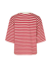 MbyM / Betsy Stripe - Emrys-M Top / T-shirt / Rococco Red Stripe