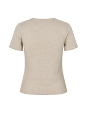 MbyM / Evelyn - Otis Crochet-M Top / T-shirt / Pelican Melange