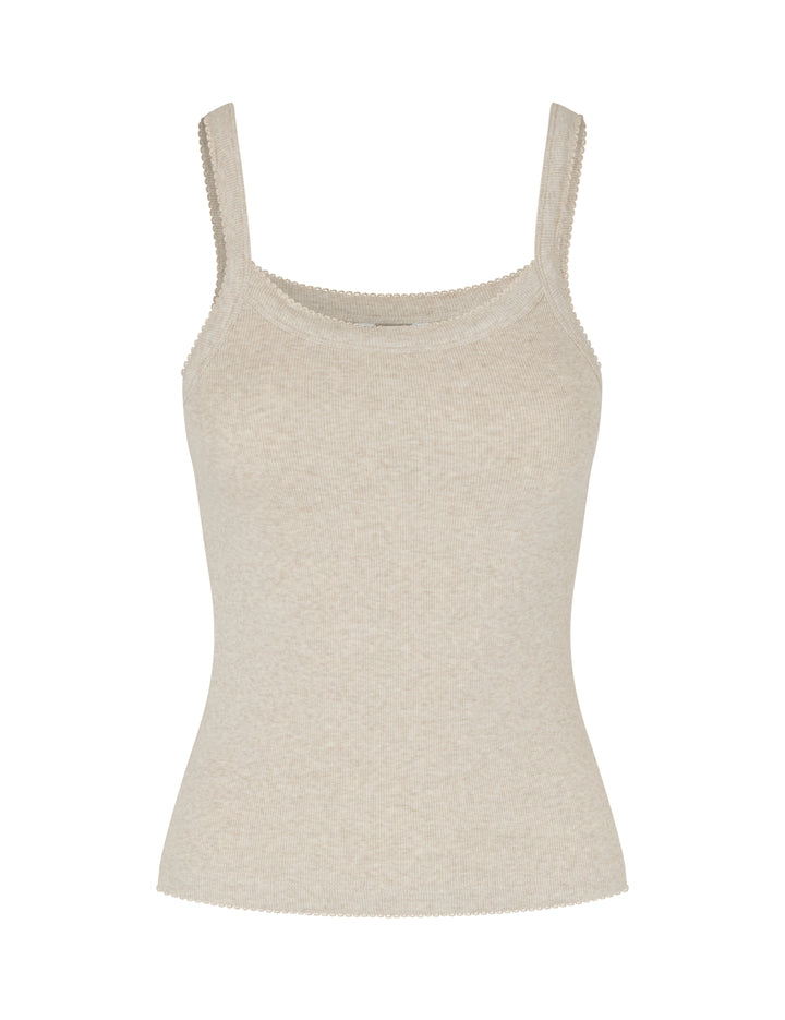 MbyM / Evelyn - Essa Crochet-M Top / T-shirt / Pelican Melange