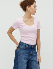 MbyM / Evelyn Otis-U-M T-shirt / Pale Rose