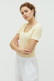 MbyM / Evelyn Otis-U-M T-shirt / Summer Yellow