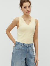 MbyM / Evelyn Jaxson V-M Top / Summer Yellow