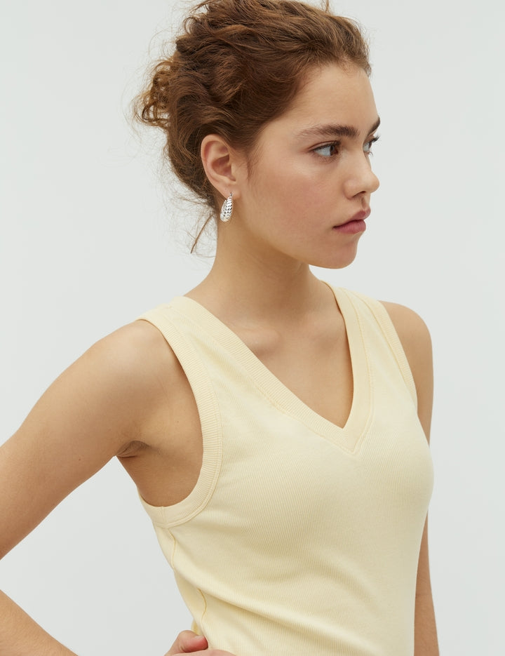 MbyM / Evelyn Jaxson V-M Top / Summer Yellow