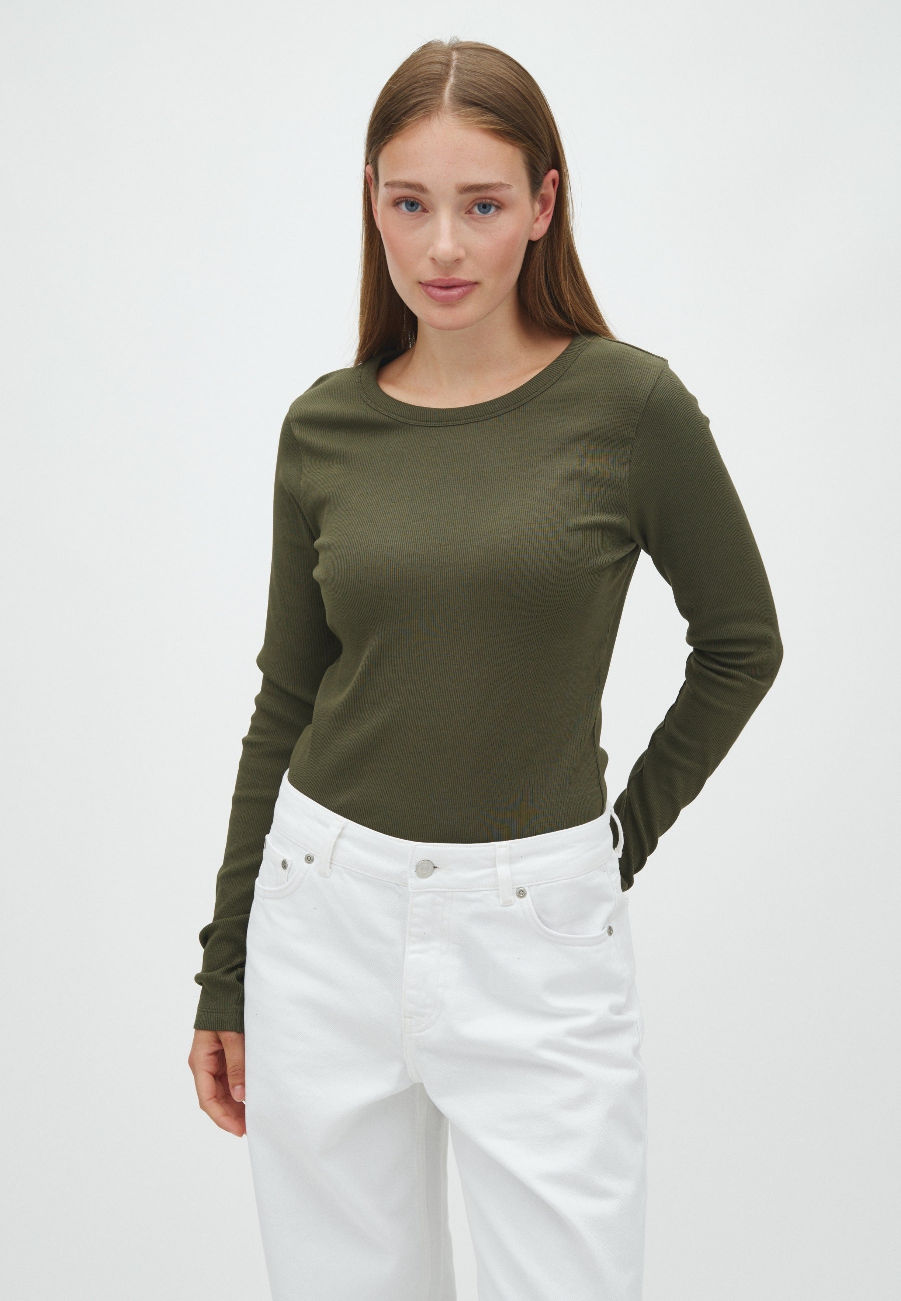 MbyM / Otis LS-M Evelyn Top / Warm Olive