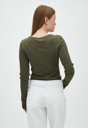 MbyM / Otis LS-M Evelyn Top / Warm Olive