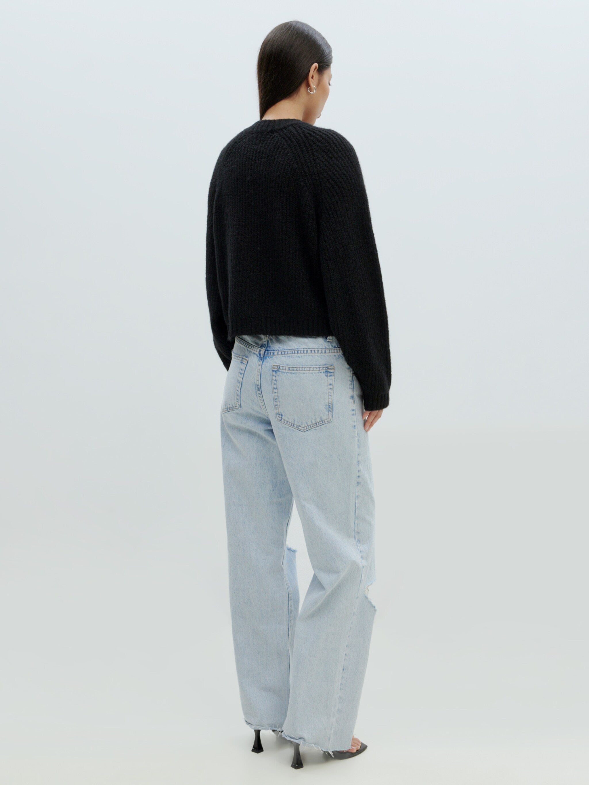 EDITED / Rani Bomber Cardigan / Black