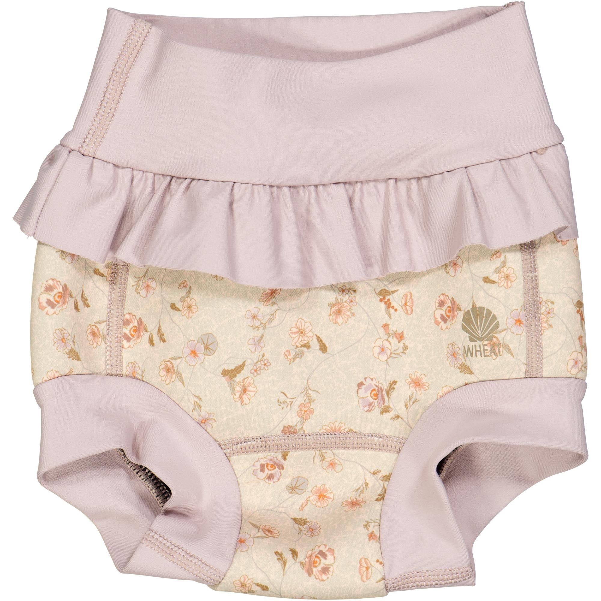 5703h-169N-Neoprene-Swim-Pants-Ruffle-1492-purple-poppy-flowers-Main