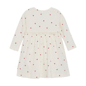 Minymo / Dress LS AOP Rib / Eggnog
