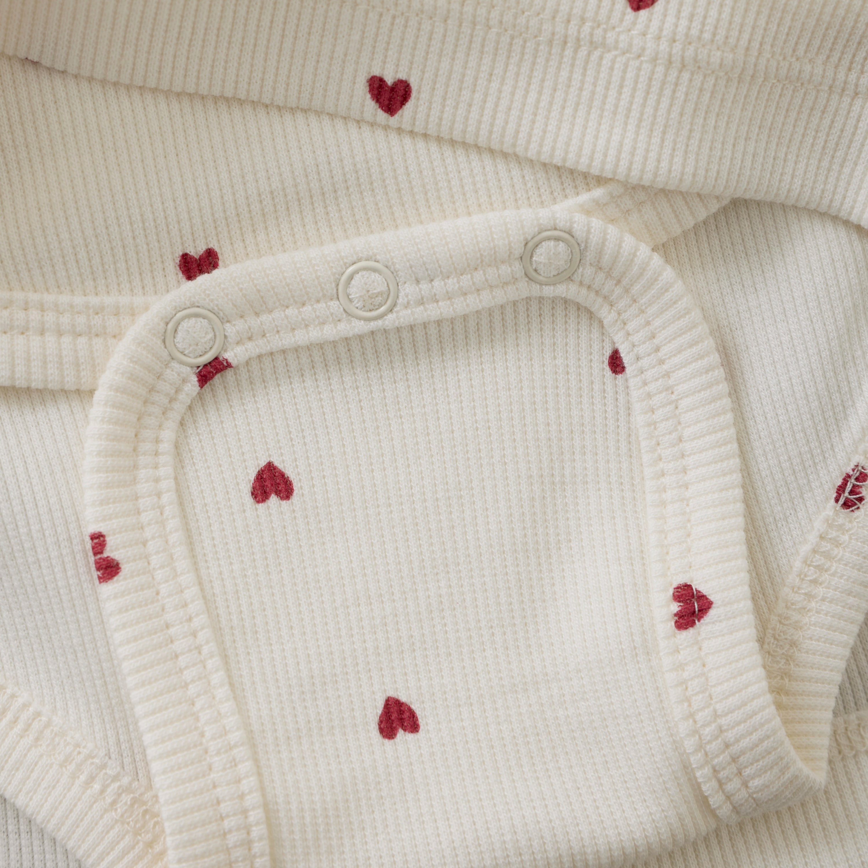 Minymo / Dress LS AOP Rib / Eggnog