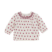 Minymo / Blouse LS AOP / Eggnog