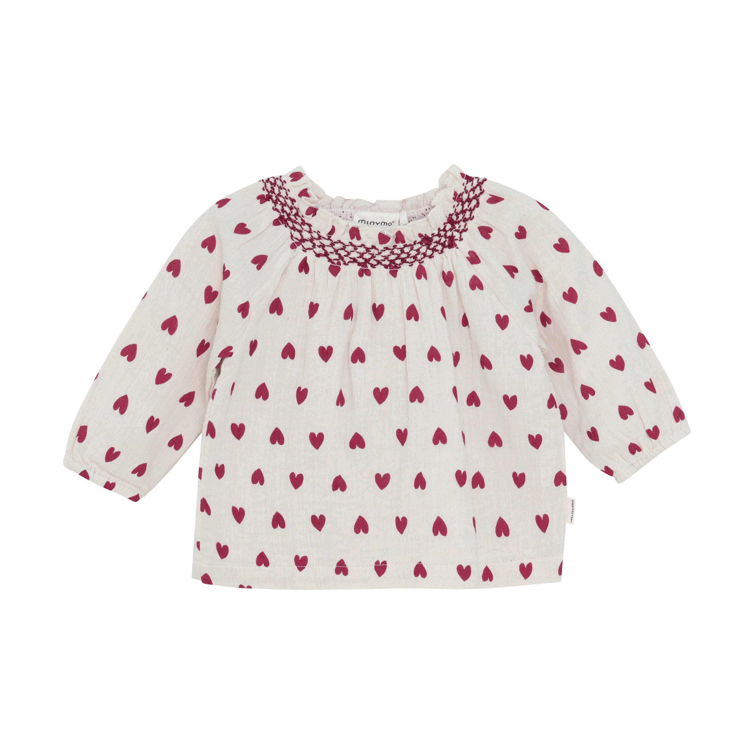 Minymo / Blouse LS AOP / Eggnog