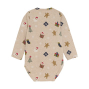 Minymo / Body LS AOP / Beige Melange