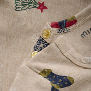 Minymo / Body LS AOP / Beige Melange