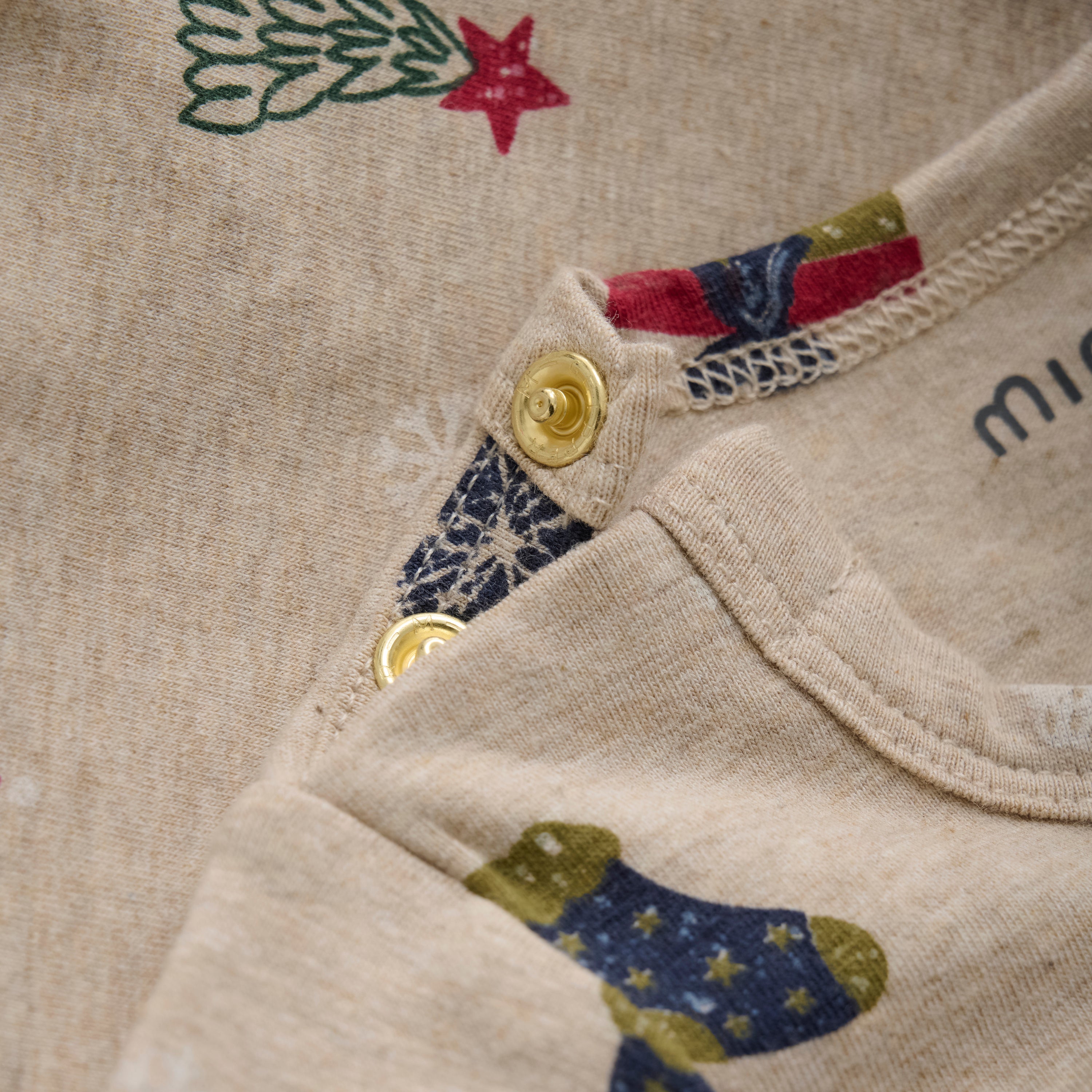 Minymo / Body LS AOP / Beige Melange