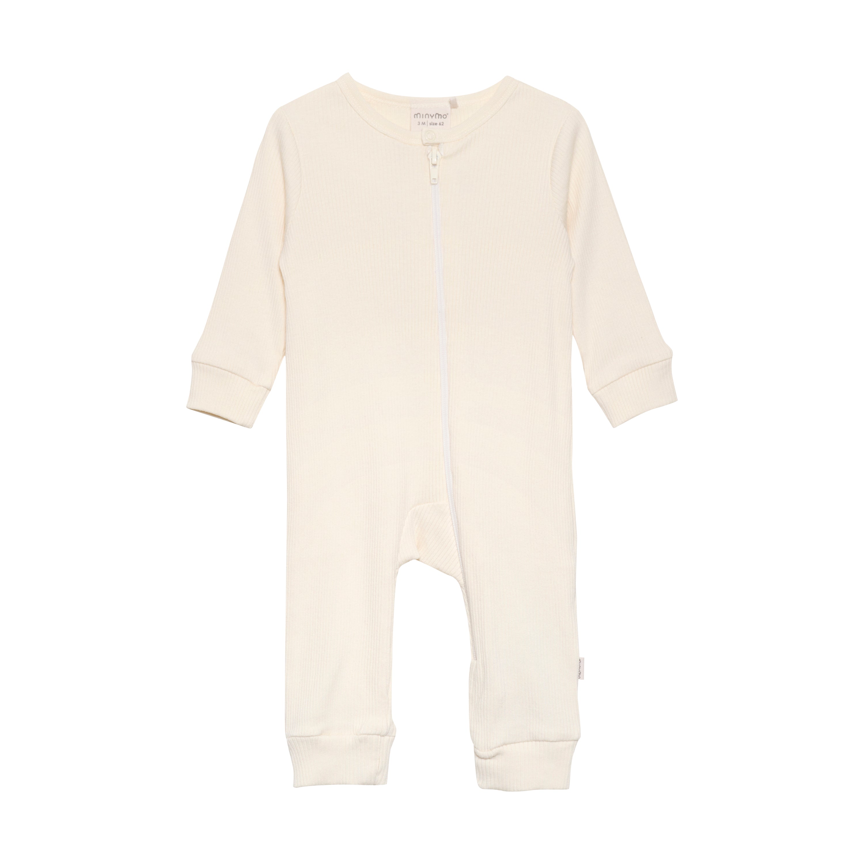 Minymo / Jumpsuit LS Rib / Seedpearl