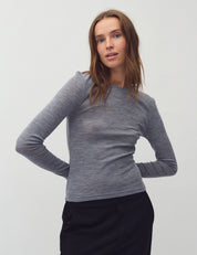 MbyM / Rebecca Christina-M Top / T-shirt / Medium Grey Melange